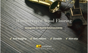 KD Hand-scraped Wood Flooring- Designed for Humid Environments(Image)
